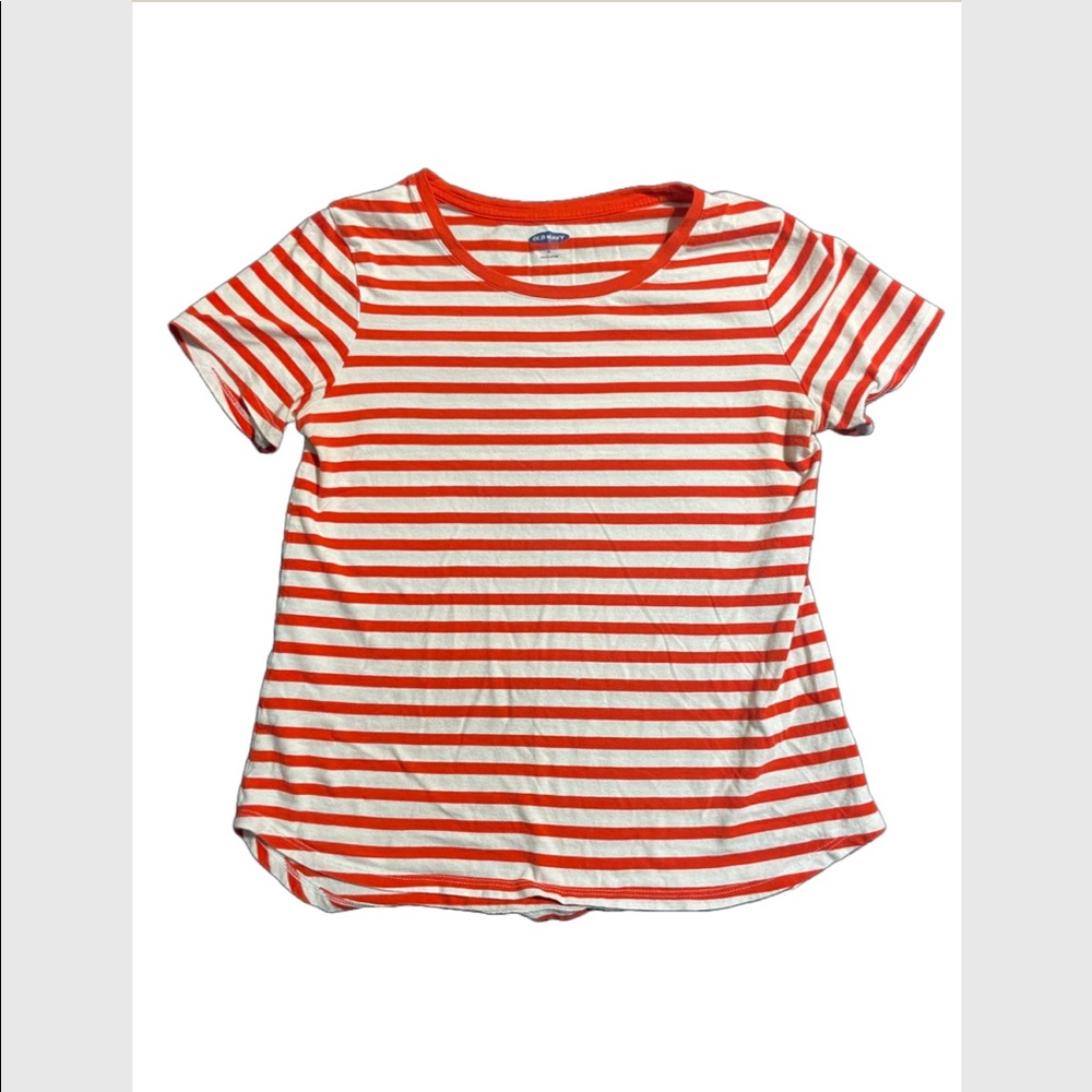 Red and white striped shirt